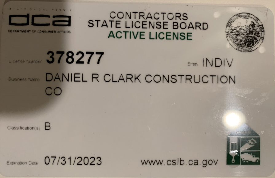 contractor's license